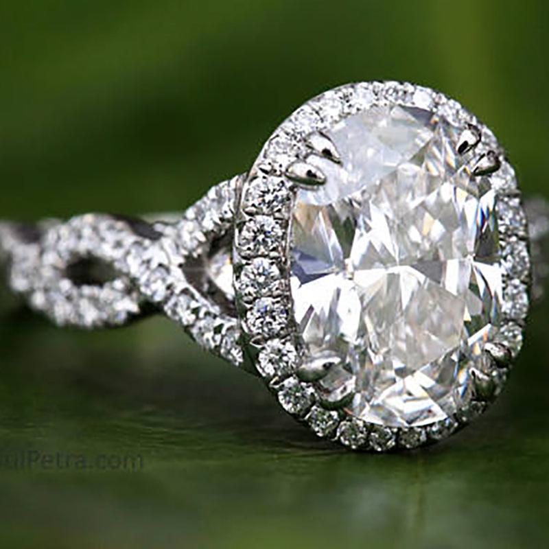 

Kenjie Classic Women s Wedding Ring with Large Zircon Star Inlay Size 10 белый