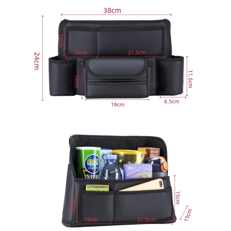 TATACLEA Auto Mittelkonsole Aufbewahrung Auto Aufbewahrung Vordersitz Aufbewahrungstasche für und Großes Auto Handtasche Sitz Vordersitz Rücksitz Haustier und Kind Großer Fleck