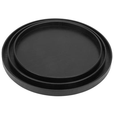 Wooden Round Tea Cup Tray Round Originality Fruit Palte Tableware Cutlery Kitchen Accessory