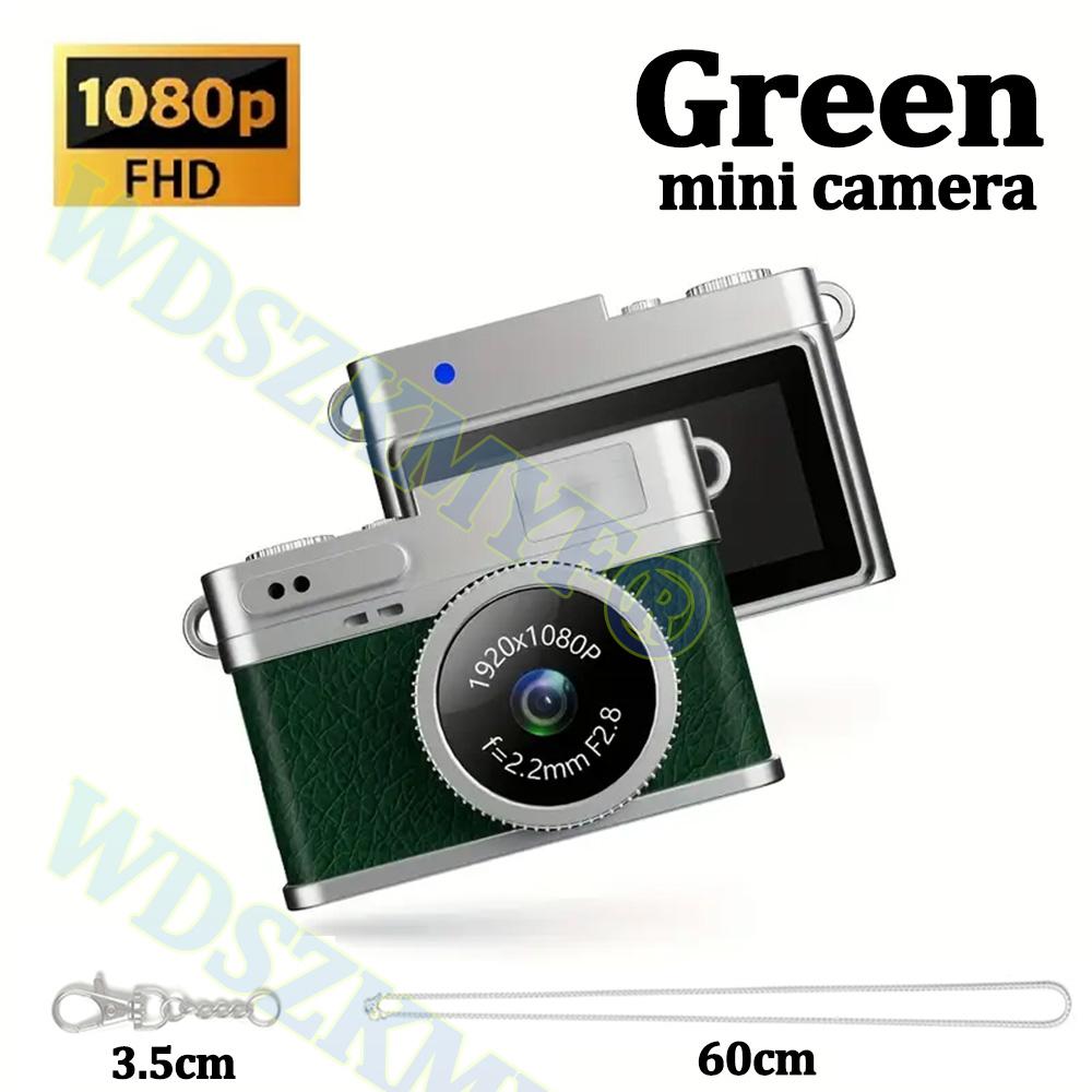 1080P Retro Digital Camera Pocket Video Recorder with 0.96-inch IPS Color Screen LED Flash Light Mini Camera for Photography