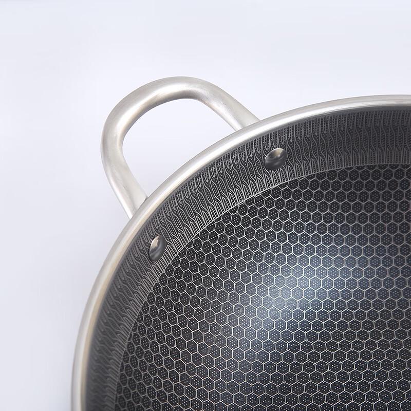San Jiao Long Xi Nuan 32cm Honeycomb Non-Stick Wok