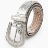 Elegant Rhinestones Belt For Women PU Leather Waistband With Adjustable Length And Sparkling Design