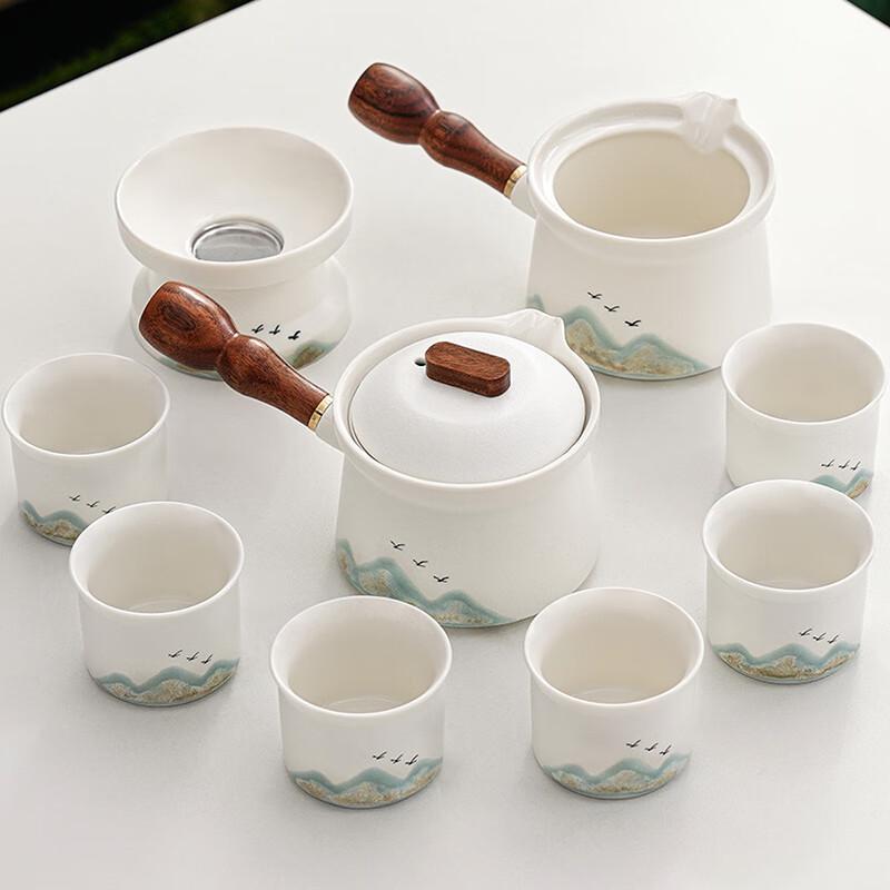 Leinuo Coarse Pottery Green Mountain Tea Set