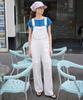 Sinun Punching Lace Overall (Ivory)