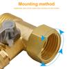 3/8inch Ball Valve Good Sealing No Leakage Faucet Inlet Ball Valve Standard Thread for Home Purifier for Filter