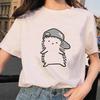 New Cartoon Hedgehog and Donkey Print Womens Summer Fashion Shortsleeved Roundneck Tshirt for Casual Wear Graphic T Shirts