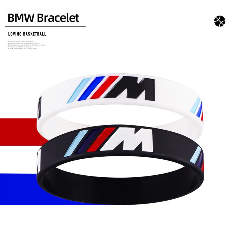 Soft Wearable M Power Bracelet, Stylish Rubber Bangle Auto Interior Decal for BMW X Series Models Bzdf48