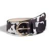 New Animal Pattern Belt Simple Decorative Cow Pattern Retro Women Round Pin Buckle Casual Jeans Belt
