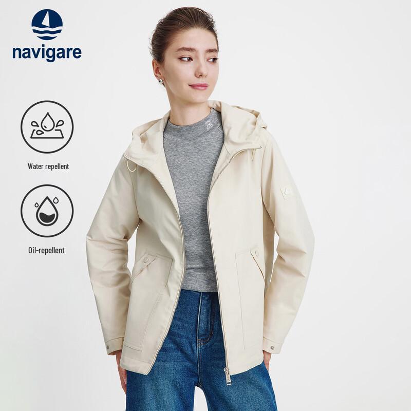 Navigare Women s Hooded Waterproof Windbreaker M