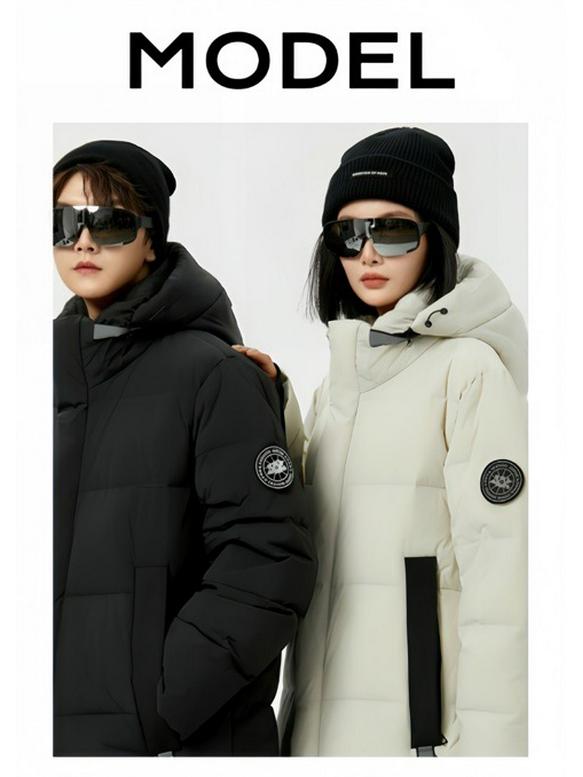 Zimní 2025 Unisex středně dlouhá péřová bunda - Zesílený kachní peří Ležérní kabát pro chladné počasí