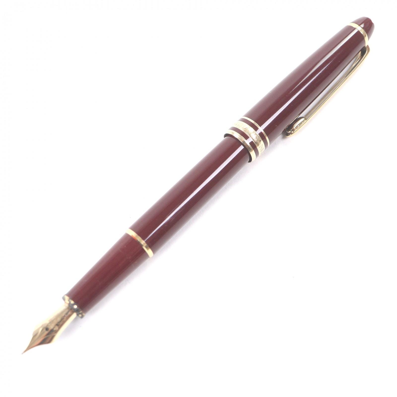 Очень хорошая перьевая ручка MONTBLANC Meisterstück Classic Бордовая 14K мужская Б/у