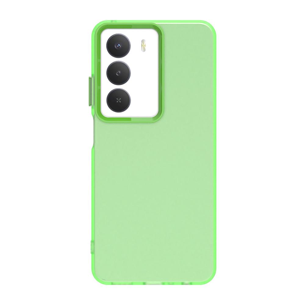 

Матовый чехол для Realme 14X Обложка Realme 14X Fundas Coque Матовый Полупрозрачный ПК TPU Края Задний Бампер для Телефона Realme 14X Realme 14x зелёный