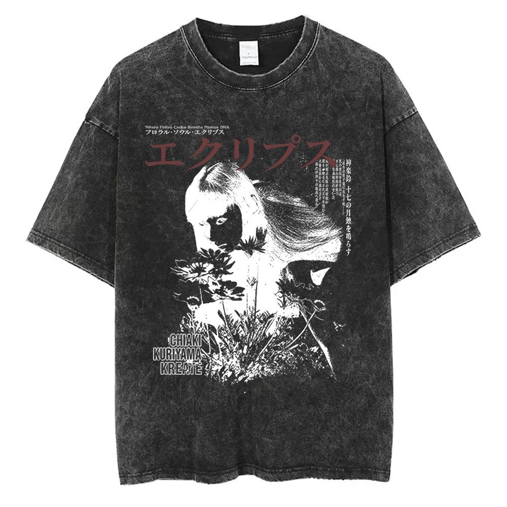 Hattori Hanzo ČERVENÉ Meče a Sushi Kill Bill Okinawa Japonsko Tarantino Vintage Prané Trička Pánské Dámské Ležérní Retro Streetwear