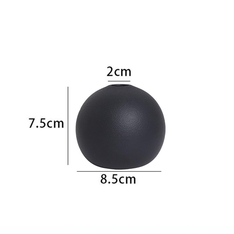 Ceramic Round Oval Vase Ornament Nordic Abstraction Indoor Decorative Home Decor Living Room Table Shelf Interior Decoration