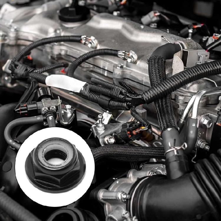 10Pcs Aluminum Hexagonal Flange Nylon Insert Lock Nut Locking Locknut For Drones Machinery Automotive Secure Fastening