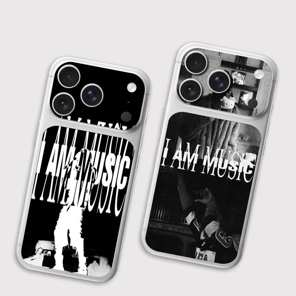 P-playboi Carti I AM MUSIC Wrap Sticker for iPhone17 Pro/17pro Max Phone Decal Skin Rear Protector Case Film Full Cover