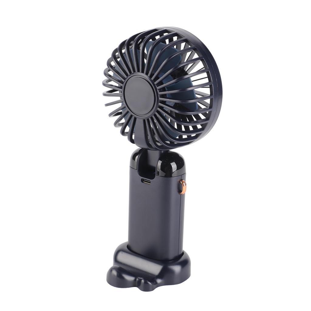 Folding Fan USB Digital Display Handheld Ergonomic Handle ABS PC Small Portable Fan for Outdoor