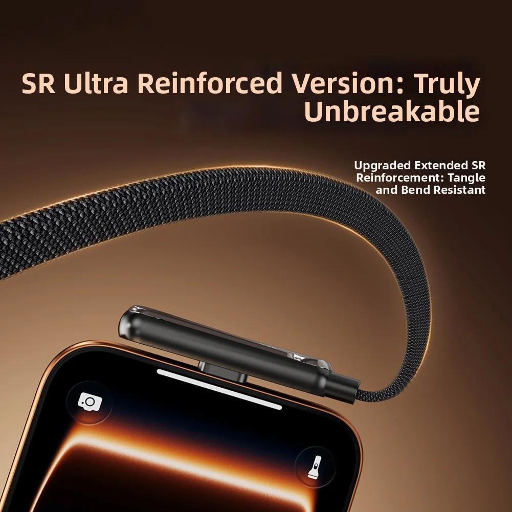 240W USB-C Cable With Dual-Function Stand And Charging In One Unit 1.5m Wire For Enhanced Flexibility And Strength