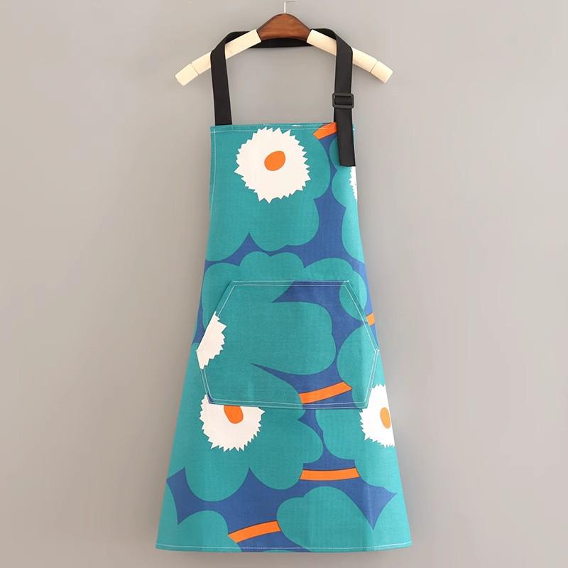 

Хлопковый холщовый фартук с подсолнухами - Один размер, Пятноустойчивый, Современный минималистичный дизайн для домашней уборки Spaghetti Strap
