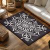 Elegant Persian Area Rug Vintage Oriental Carpet Non-Slip Floor Mat Home Decor Bohemian Style Living Room Bedroom Washable Durab