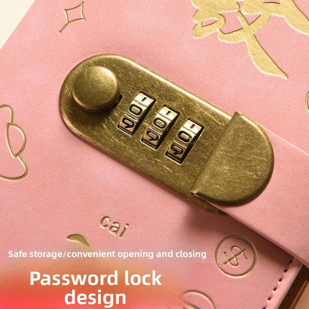 PU Leather Envelop Savings Challenges Book God of Wealth Style Cash Budget Notebook Money Planners