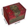 Handcrafted Wooden Jewelry Charm Box for Storing Treasure and Home Decoration X3UC