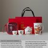 Portable Jade Sheep Travel Tea Set with Landscape Design - Ideal for Business Gifts