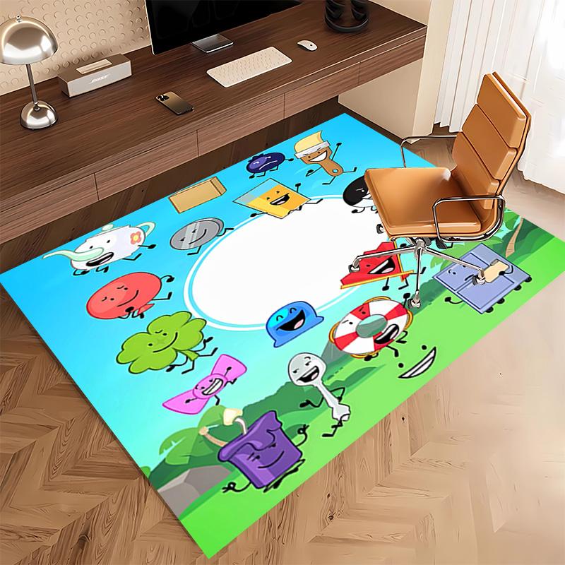 1pc Inanimate Insanity Print Area Rug - Soft, Washable Non-Slip Indoor Mat, Living Room, Home Office Decorative Rug,Office Decorative