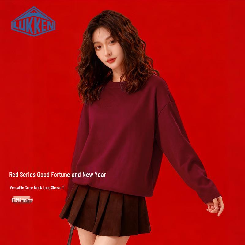 LUKKEN Women s Loose Fit Long-Sleeve T-Shirt 2XL