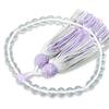 Women's Kyoto Buddhist Prayer Beads, Featuring Crystal Beads, Fujiun Stone, and a Silk Tassel with a Colorful Tassel. Suitable for All Sects. Perfect