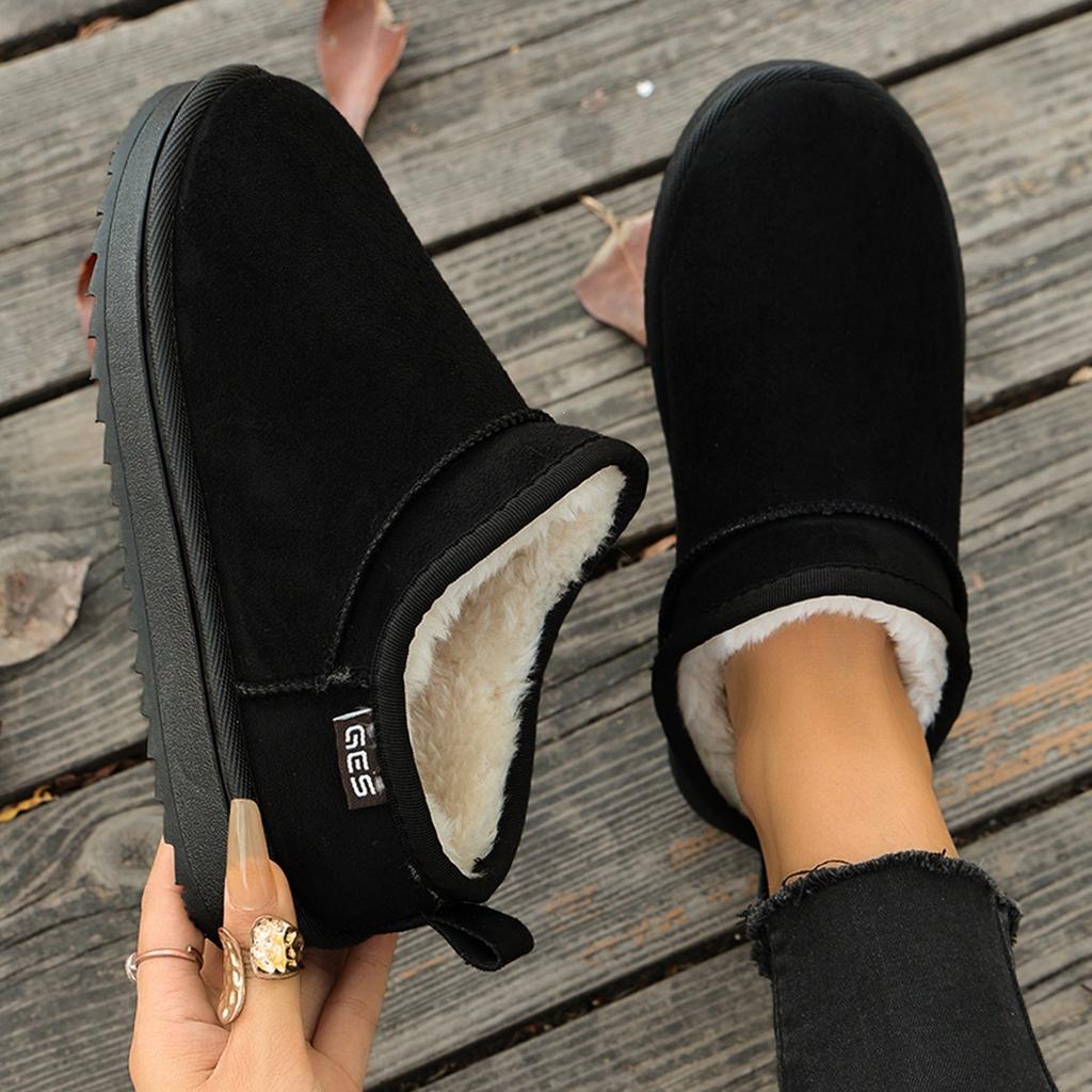 Anti-slip Shoes, Snow Boots, Women's New Style, Padded Flat Sole, Thick Cotton Shoes