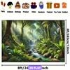 2D Rainforest Waterfall Backdrop for Safari & Jungle Themed Party Decoration