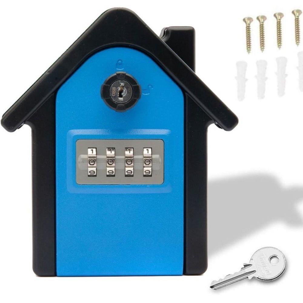 Waterproof Key Lock Box Weatherproof Key Storage Box Combination Lockbox Construction Site
