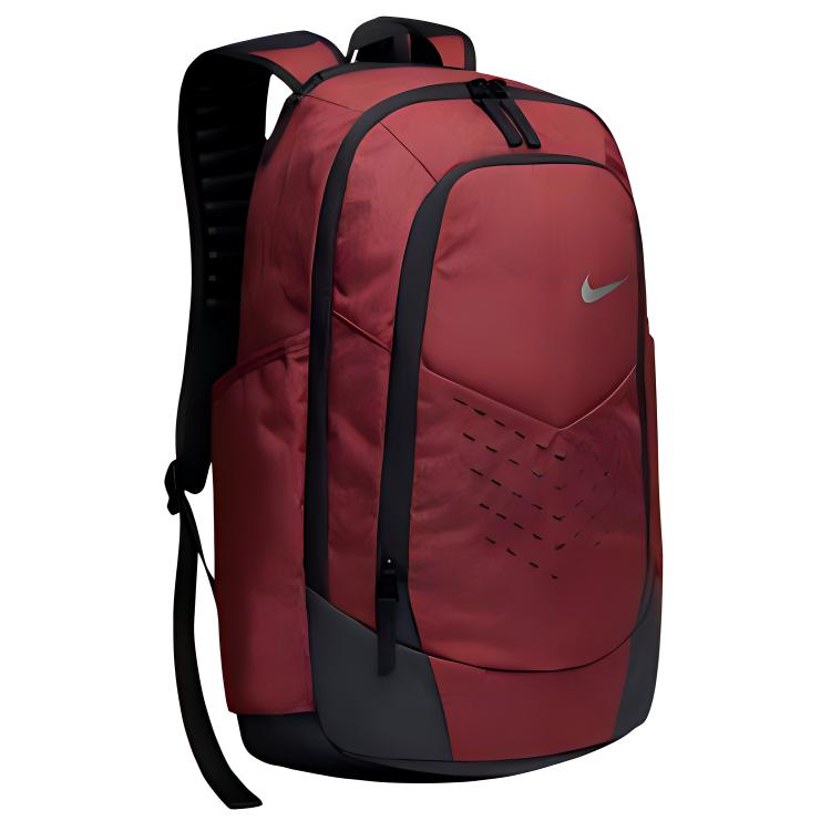 Nike Air Max Zipper Backpack Unisex Backpacks Purple Red BA5477-620