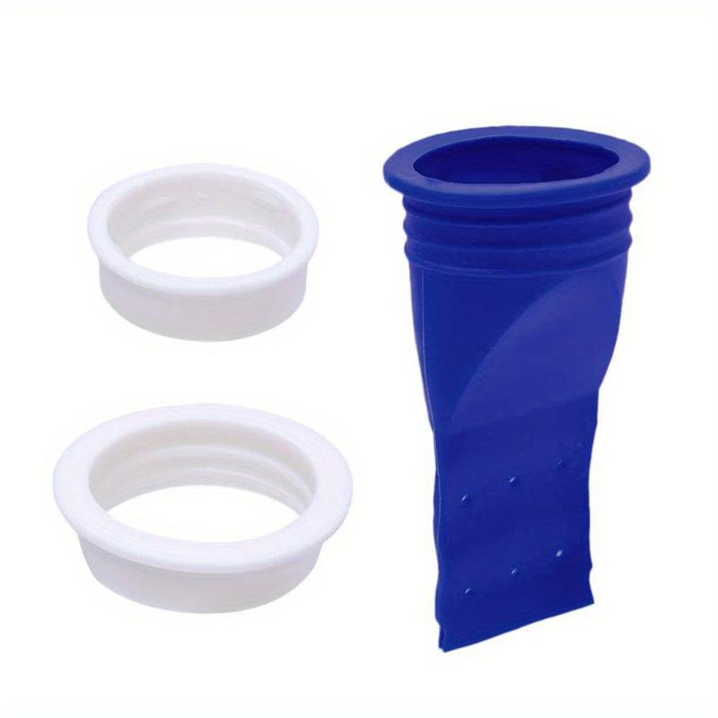 1Pcs Anti Odor Floor Drain Core Navy Blue Drain Cover Round Shower Drainer One Way Valve Insect Prevention Bathroom Accessories
