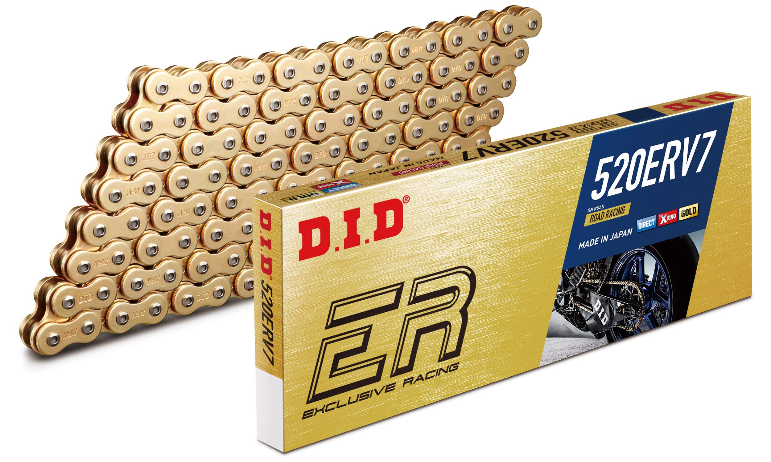 

D.I.D Motorcycle Chain Caulk Joint Included 520ERV7-120ZB G&G (Gold) For Two Wheel Motorcycles