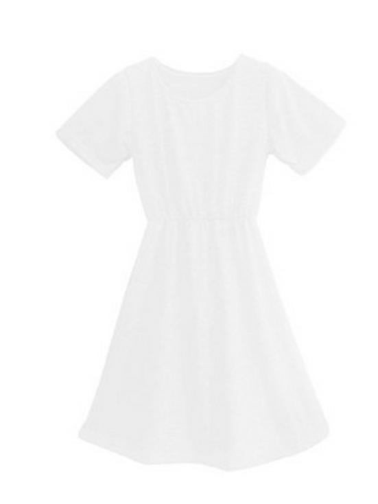 

New Spring/Summer/Autumn Round Neck High Waist Slimming Pleated Dress for European and American Markets Large