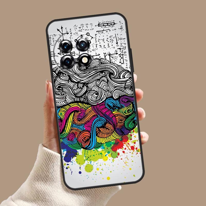 Brain Art Case For OnePlus Nord CE 3 Lite CE4 2 2T N10 N20 N30 OnePlus 12 11 9 10 Pro 8T 10T 12R Cover