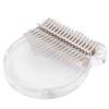 Kalimba Thumb Piano Transparent Acrylic Kit 17 Key Beginner Music Instrument with Bag