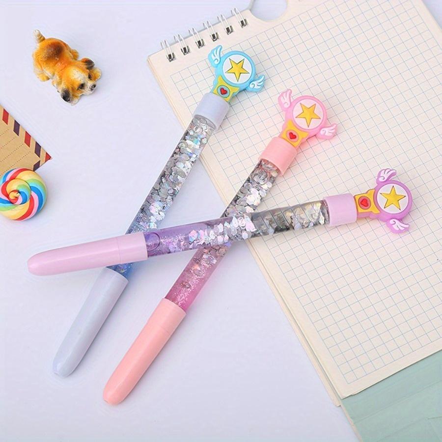 

12 шт. Фантазийная волшебная палочка, гелевая ручка с блестками, тонкий наконечник, легкая пластиковая ручка для письма, креативные сказочные канцелярские товары для офиса, забавные подарки для вечеринок, обратно в школу 12 PCS