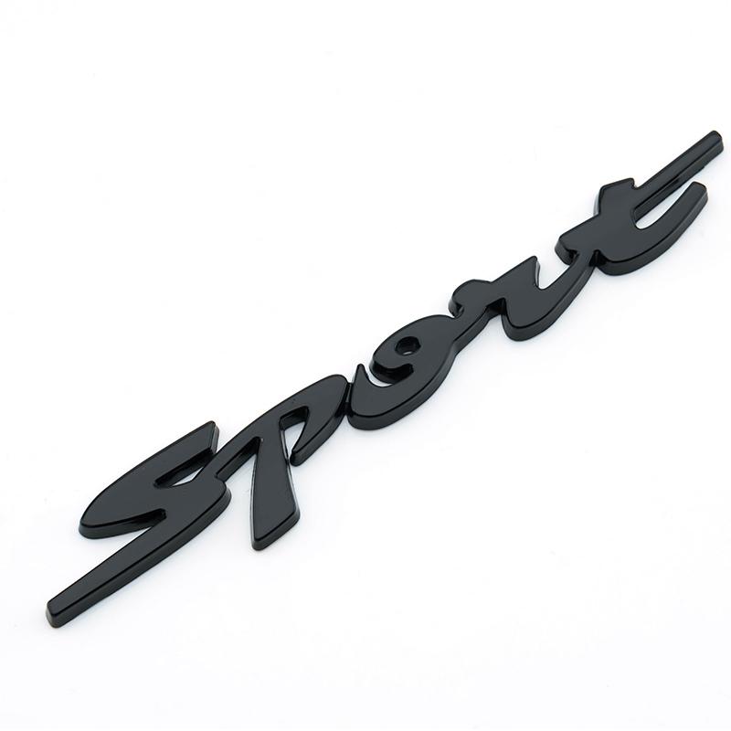 Metal 3D Chrome Car Trunk Auto Body Racing Sport Word Letter Sticker Water Proof Logo Emblem Badge Decal Sticker Car Accessories
