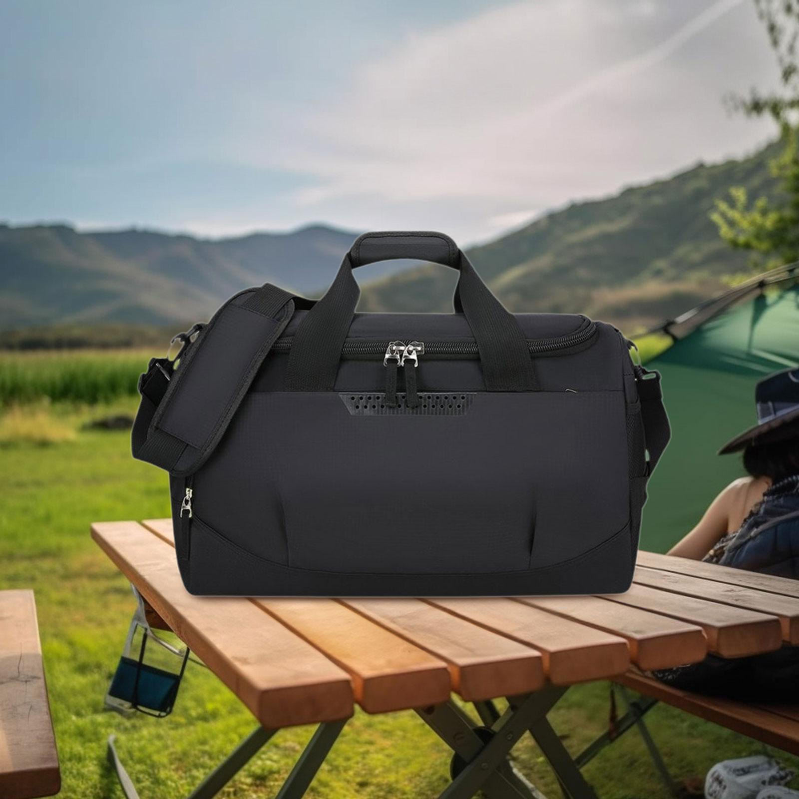 

with Shoe Compartment, Hand Or Shoulder Strap for Outdoor Activities Black and Blue