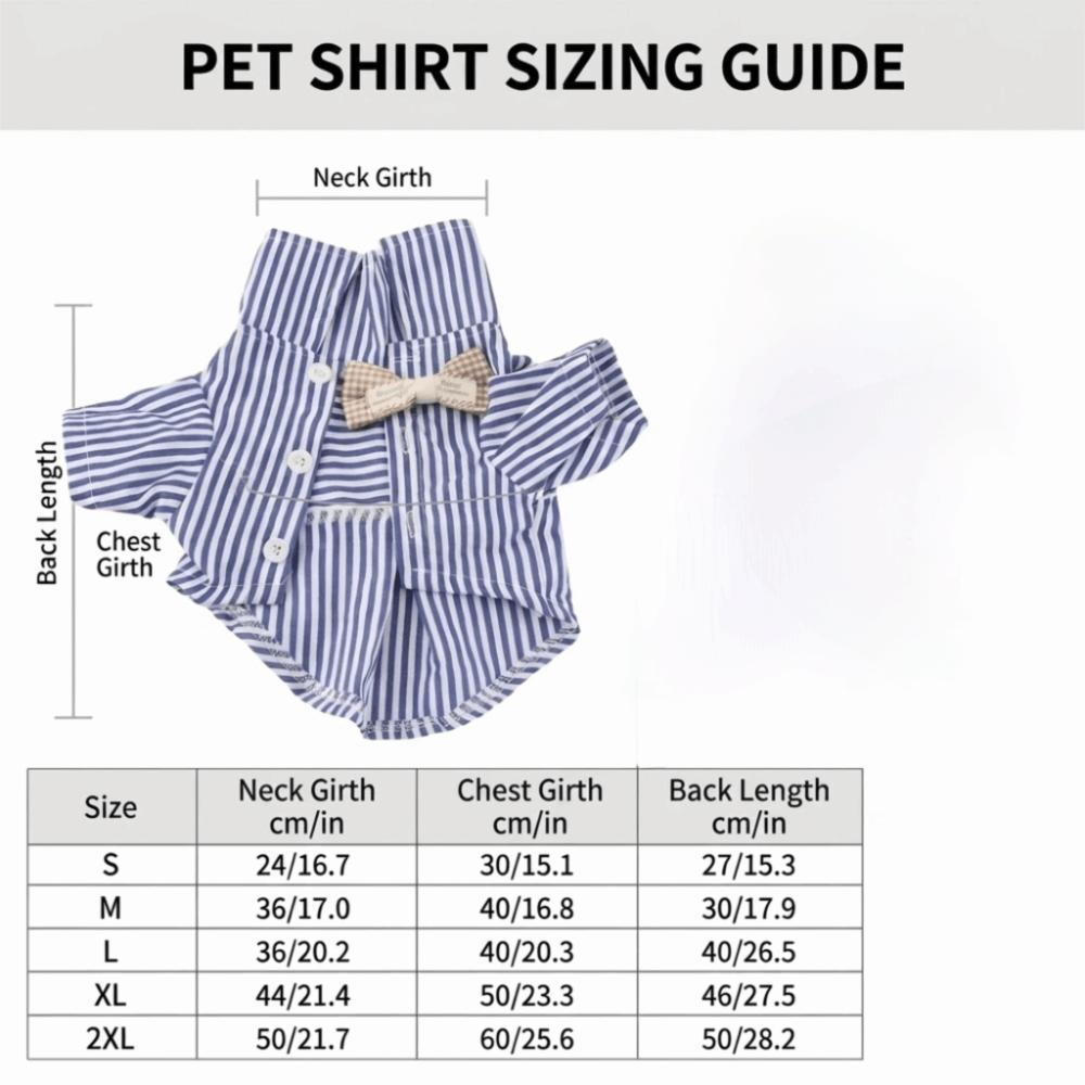 Striped Pattern Pet Clothes Thin Lightweight Canine Apparel Small Breed Dog Shirt  Home Leisure