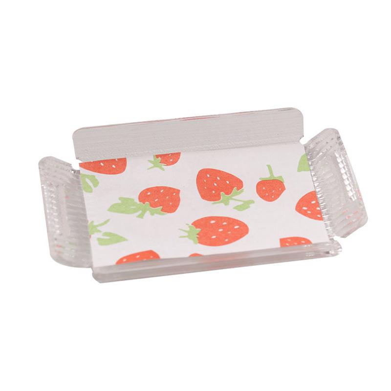 1:12 puppenhaus Miniatur Transparent Streifen Tablett Mini Tee Tablett Obst Gebäck Dessert Lagerung Tablett Abendessen Platte Modell Decor Spielzeug