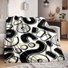 1pc Abstract Patterns Blanket Warm, Cozy, And Soft, Suitable for Sofas, Beds, Cars, And Office Use.Perfect for Camping And Travel, Making It a Great G