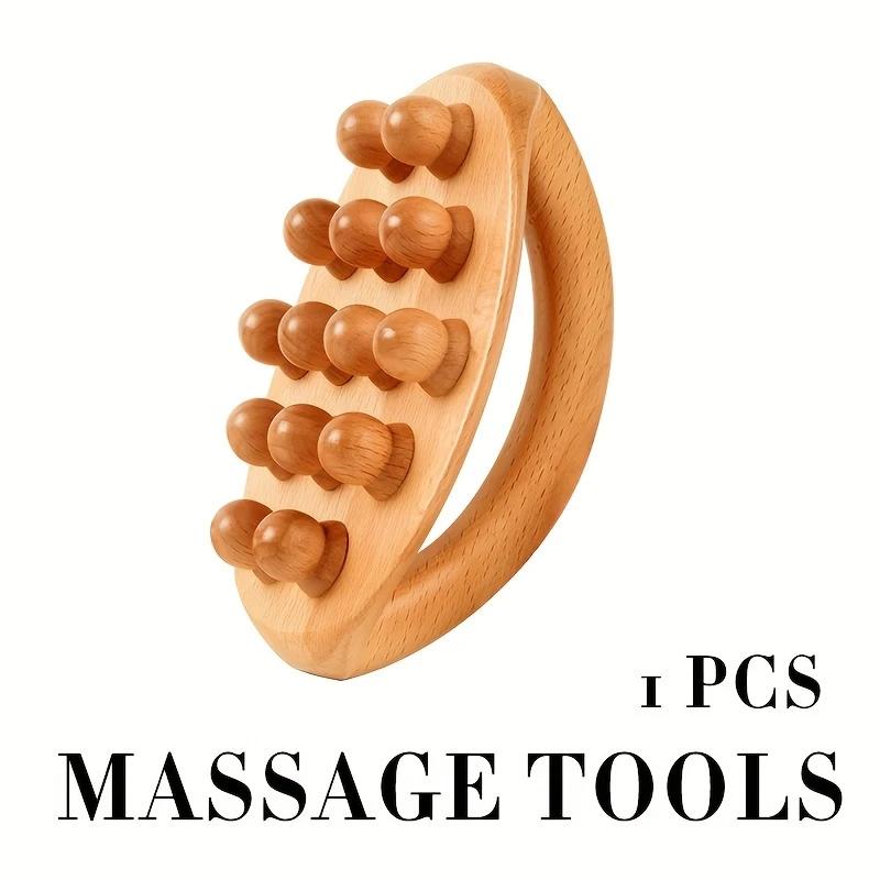 

Деревянный массажер, предназначенный для расслабления тела, включая такие области, как плечи, шея, живот, ноги и спина.