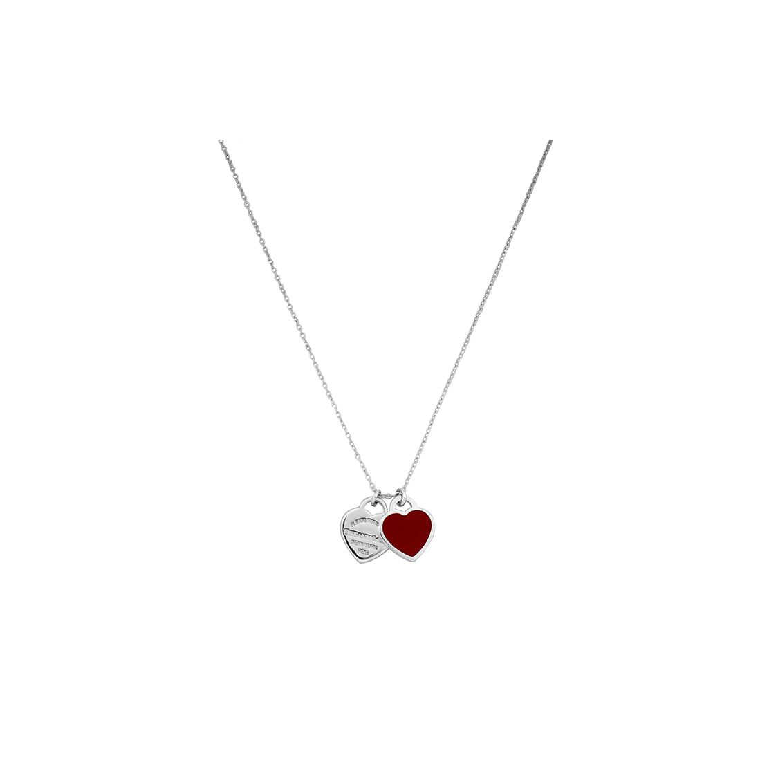 

Tiffany & Co. Колекція Return To Tiffany Вічне Кохання Червоне Подвійне Серце Срібло 925 Проби Емаль Намисто Жіноче намисто 63520594 Box+Shopping Bag,40.6cm