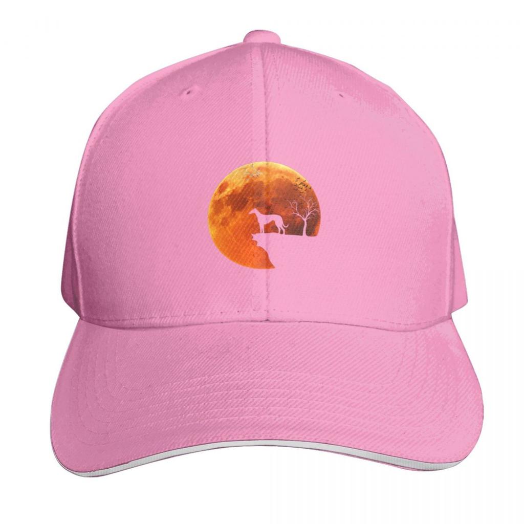 Greyhound Dog Moon Halloween Greyhound Cool Dad Mom Greyhound Christmas Baseball Cap Hats for Unisex Womens Unisexs