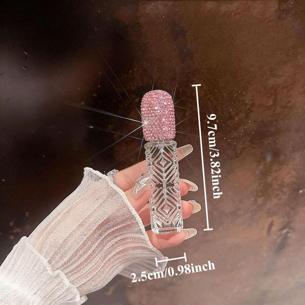 12ml Glass Perfume Atomizer Creative Rhinestone Oil Diffuser Bottle  Travel Supply