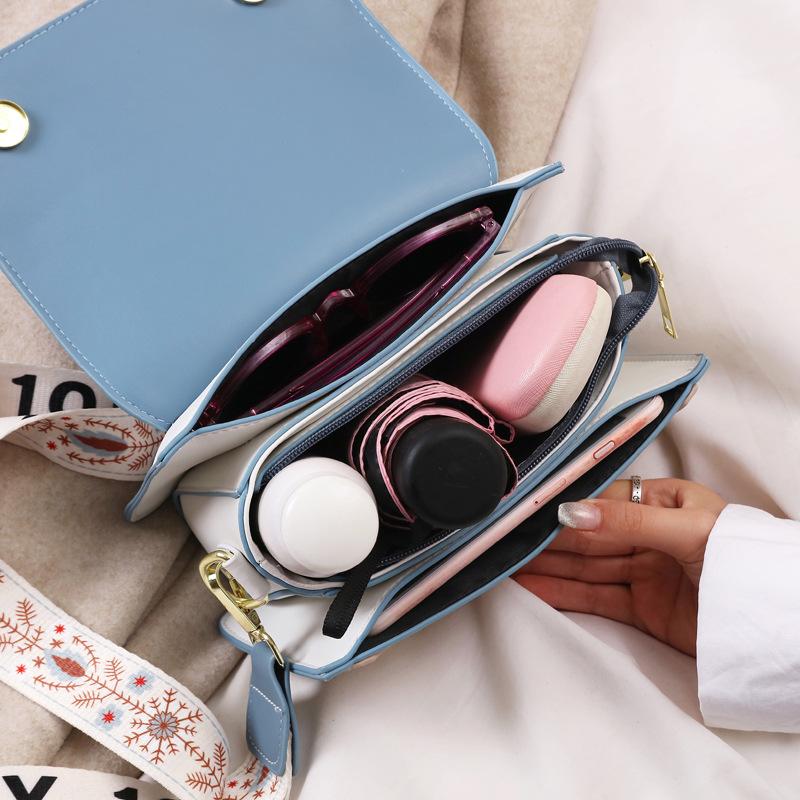 Valentine's Day Gift Small Bag Women's Summer New Fashion Shoulder Bag Niche Wide Shoulder Strap Messenger Bag Delivery